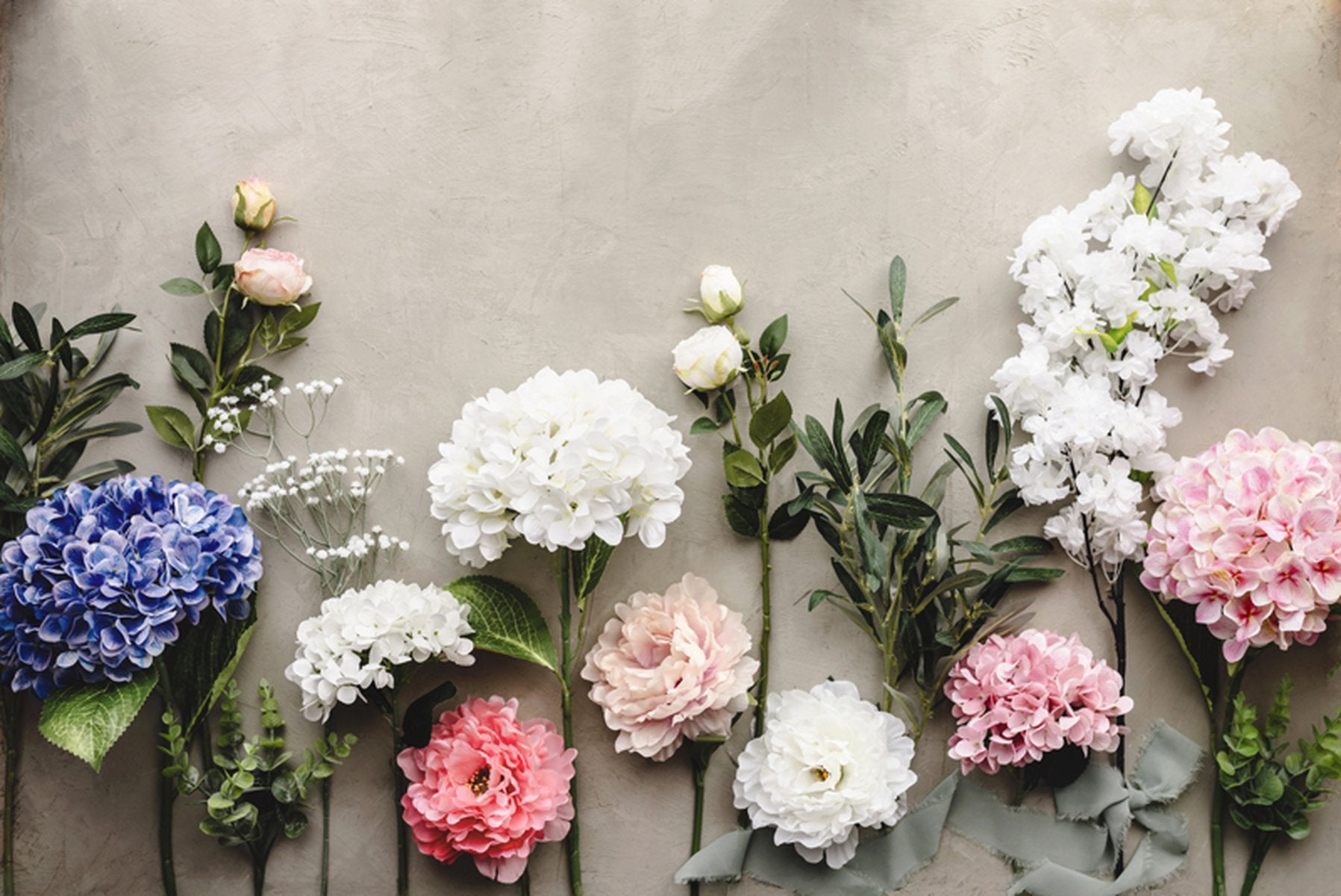 Kunstig blomst - Peon, 35 cm, lyserosa - bilde 2 av 5 | Festkompaniet