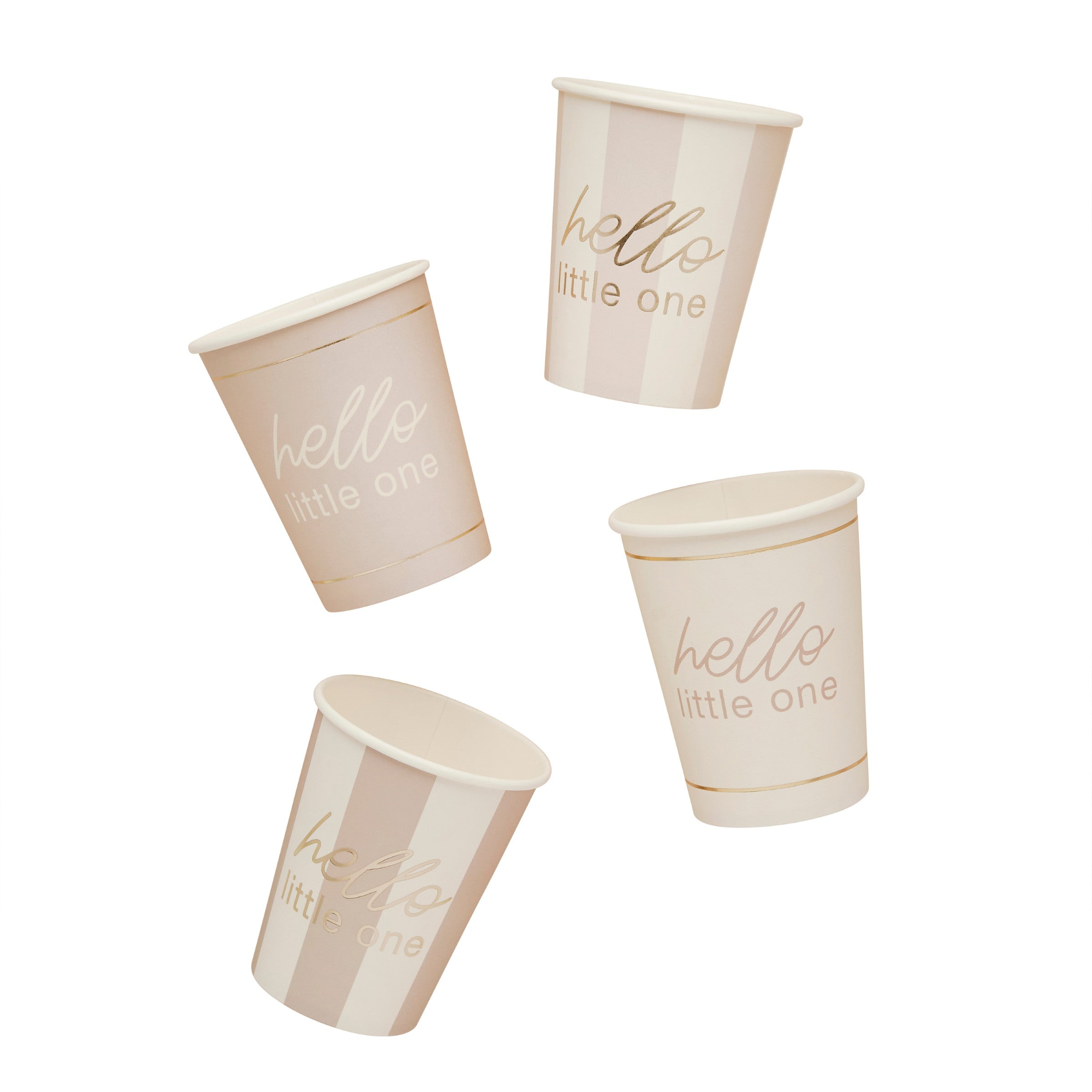 Papkopper Baby Shower Nøytral – 8 pk til baby shower fra Festkompaniet