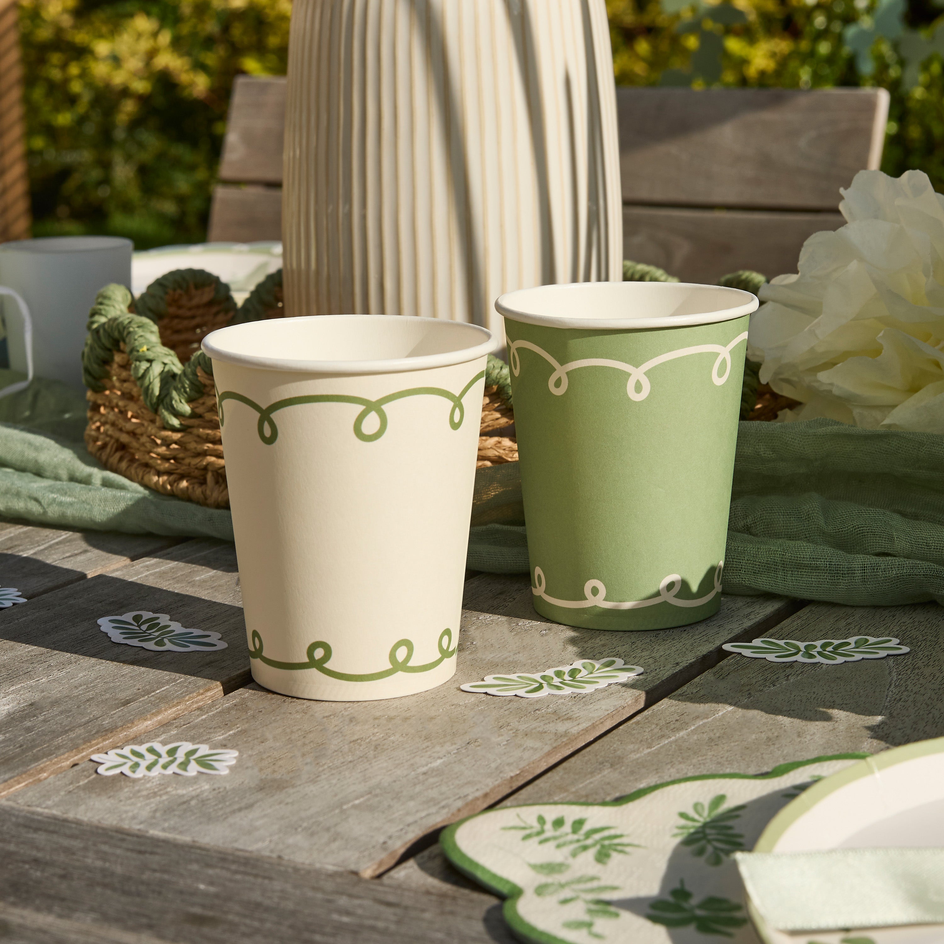 Papkopper Botanisk – 8 pk – brukt i festdekorasjon