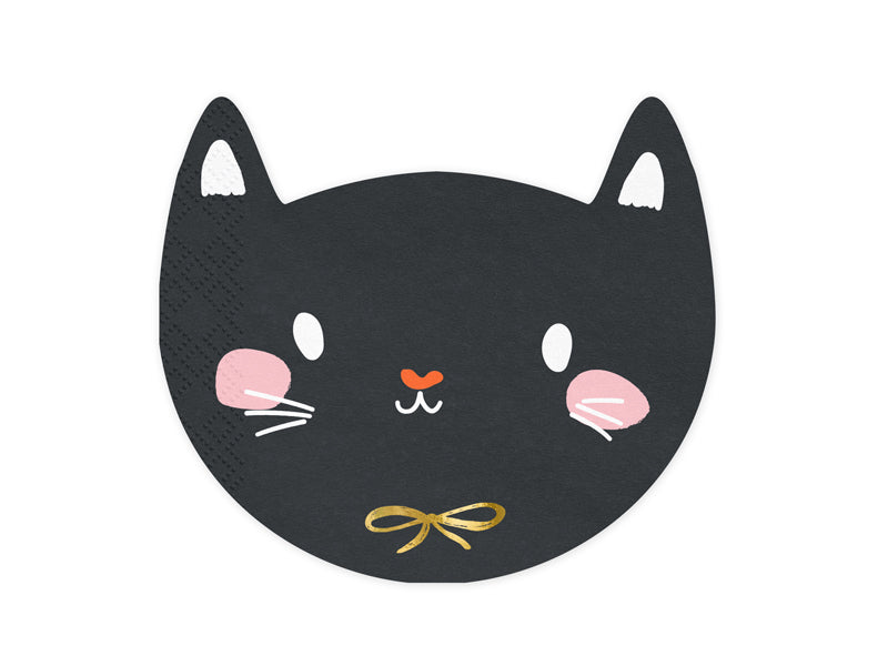 Servietter Katt Halloween 15x13 cm - 20 stk