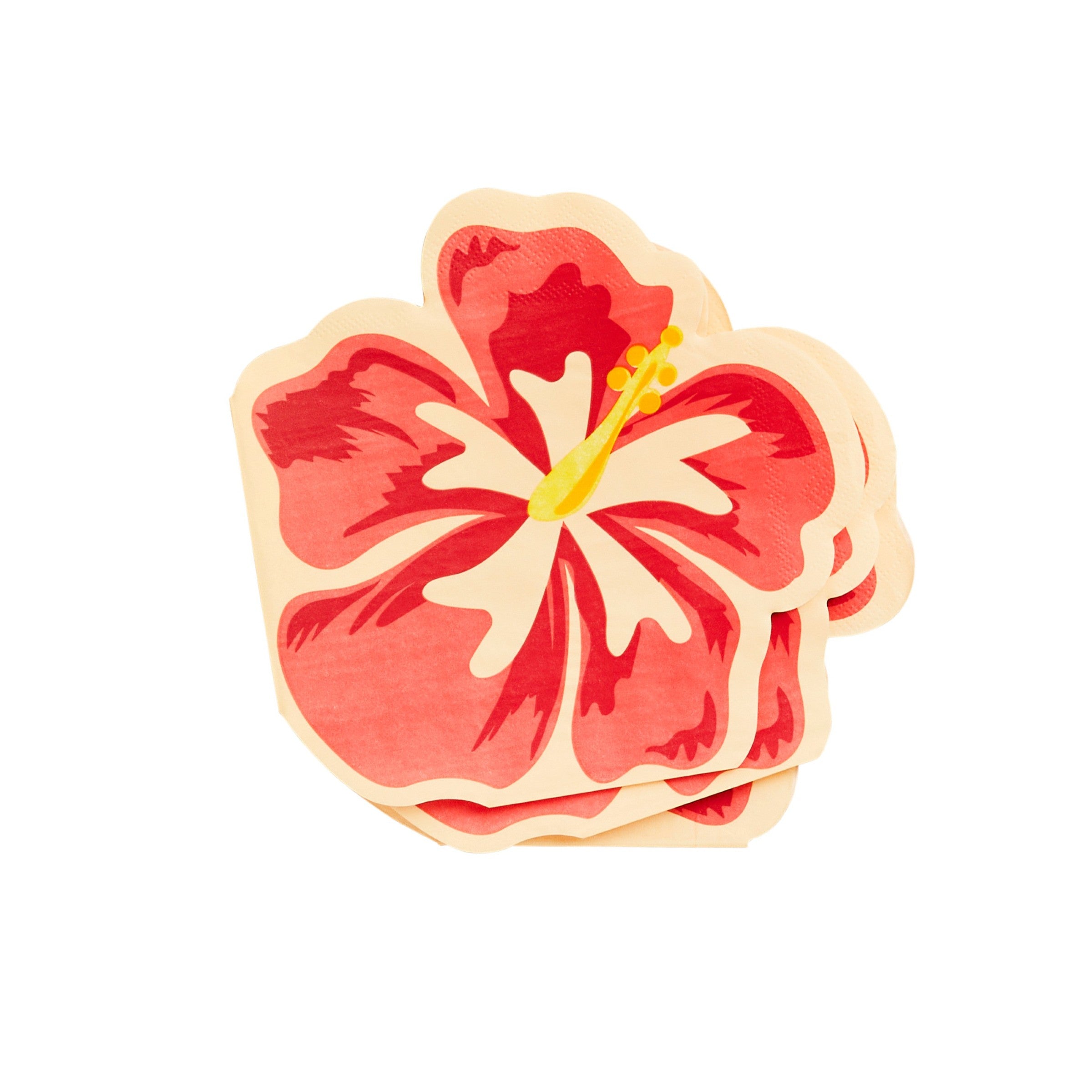 Servietter Tropiske Blomster – 16 pk til tropisk fest og Hawaii-tema fra Festkompaniet