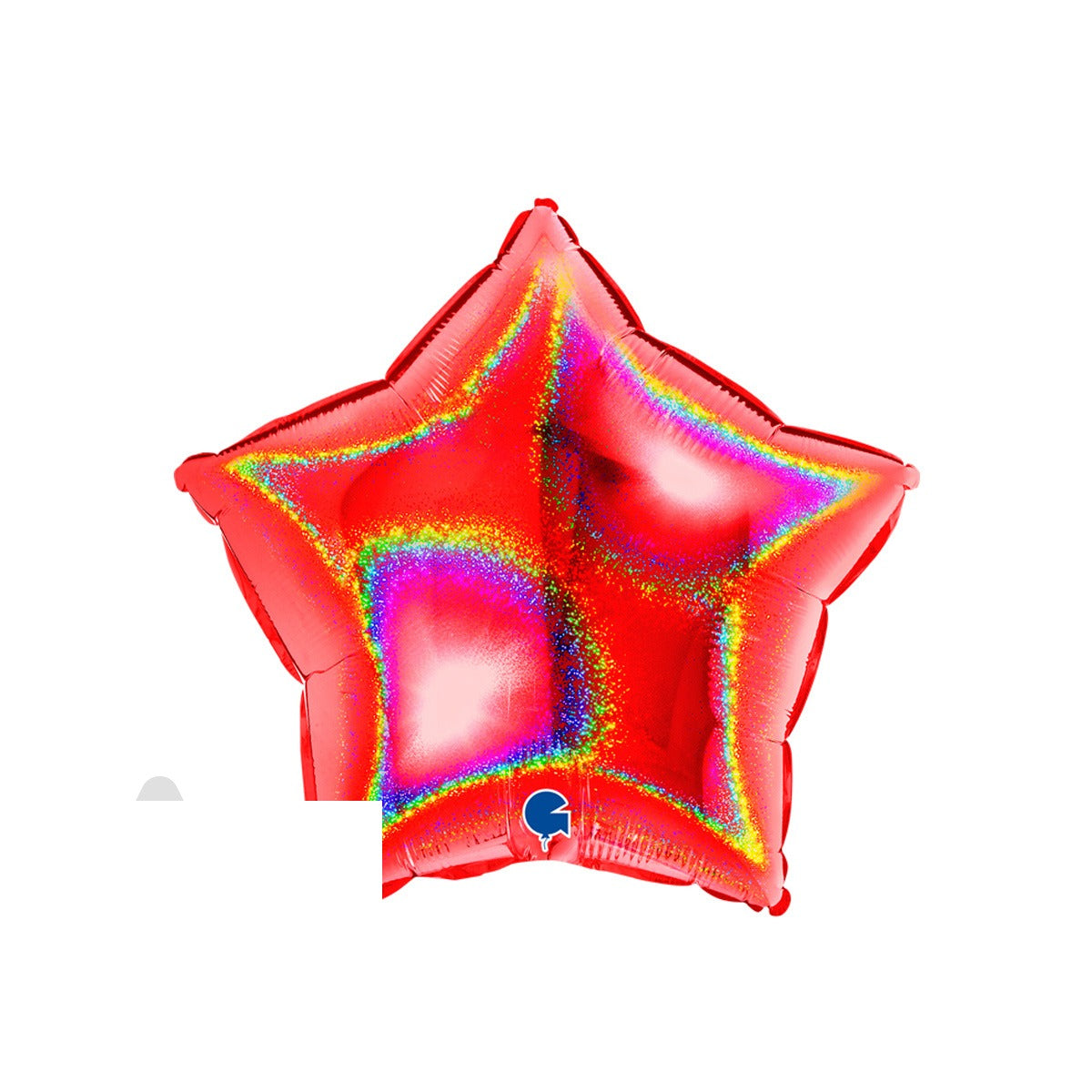 Stjerne Ballong Glitter Rød 46 cm fra Grabo