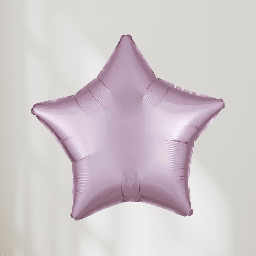 Stjerne Pastel Pink Satin Luxe - folieballong fra Anagram