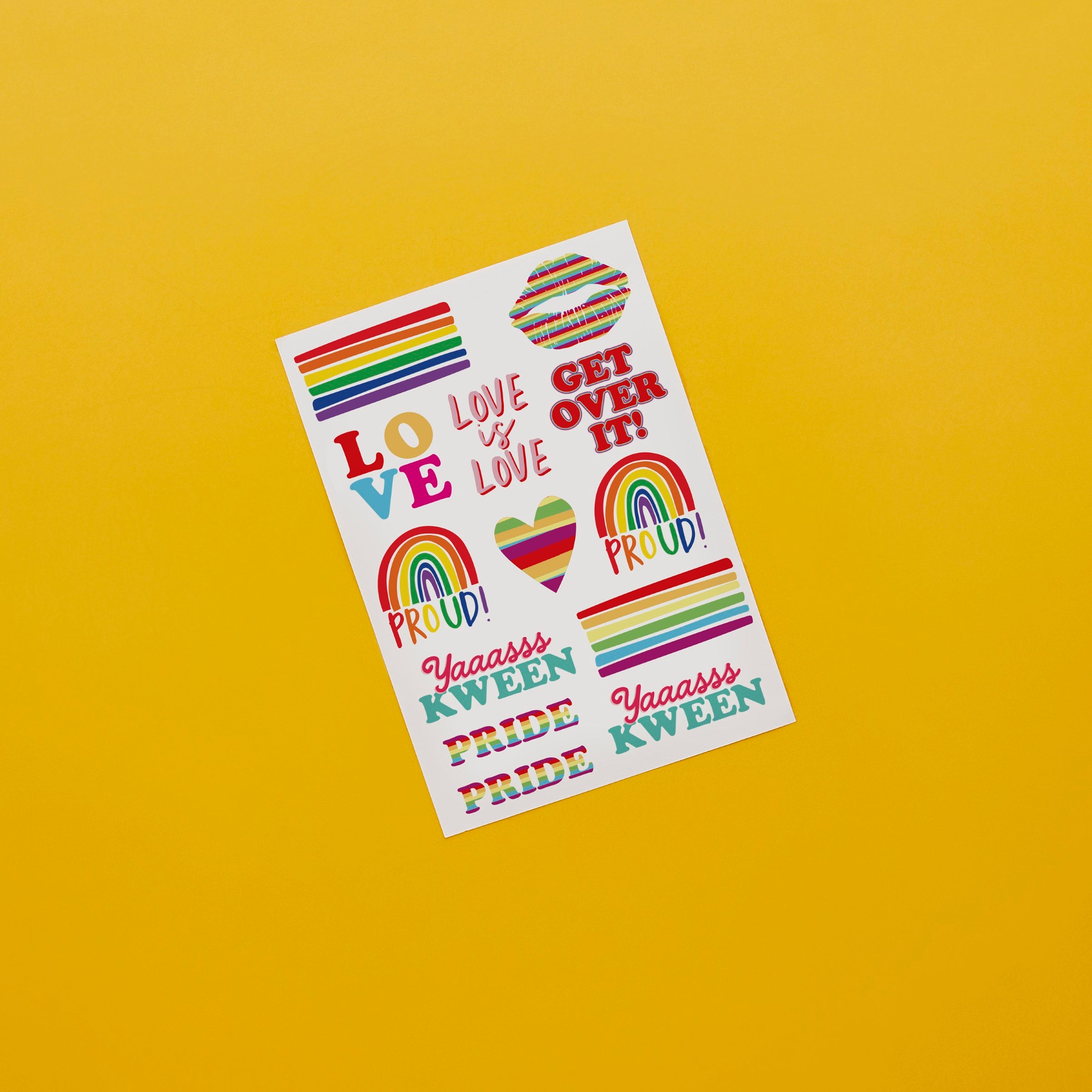 Tatoveringer Pride – 2 pk – brukt i festdekorasjon