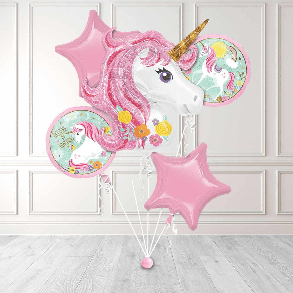 Enhjørning Ballongbukett med helium