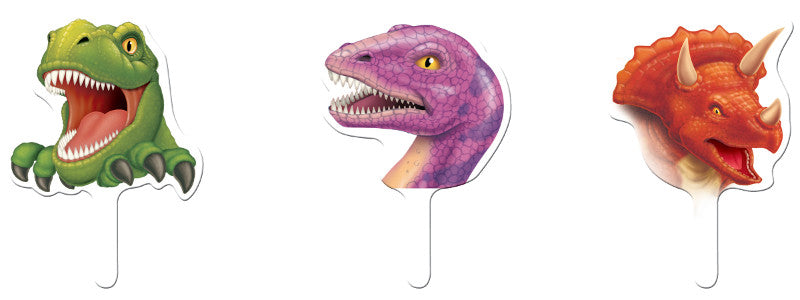 Dinosaurbursdag Muffinsdekorasjon 12 stk.