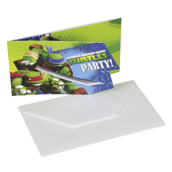 Turtles Invitasjoner 6stk.