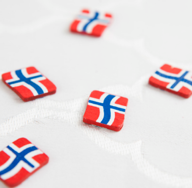 Dekorflagg Norge Tre 25 stk.