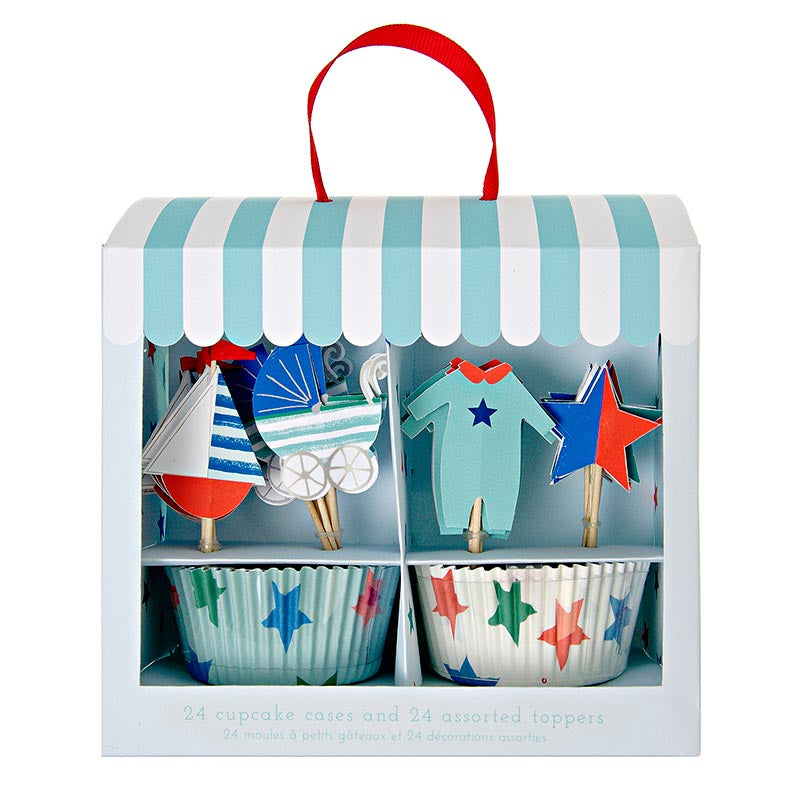 Muffinsformer Kit Baby Shop Blå 48 deler