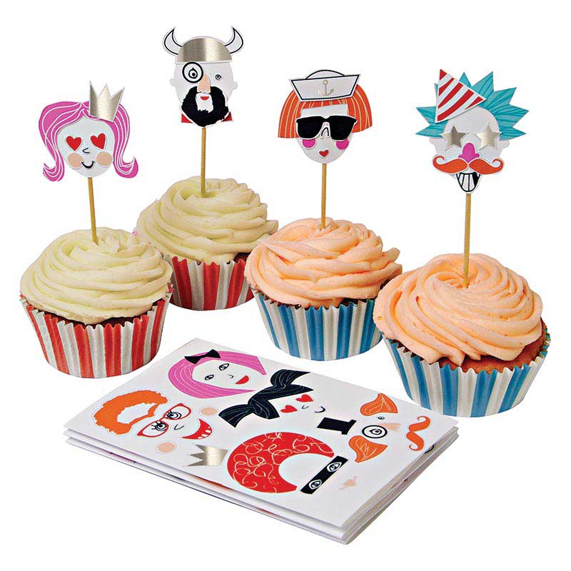 Muffinsformer Kit Kule Fjes Lag selv 24 stk.