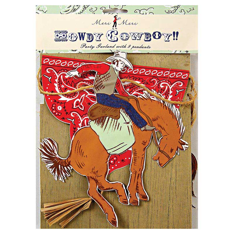 Girlander Hengende Lenke Howdy Cowboy 3,65m