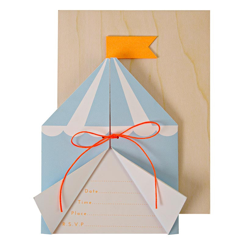 Invitasjoner m. Konvolutter Silly Circus 8 stk.