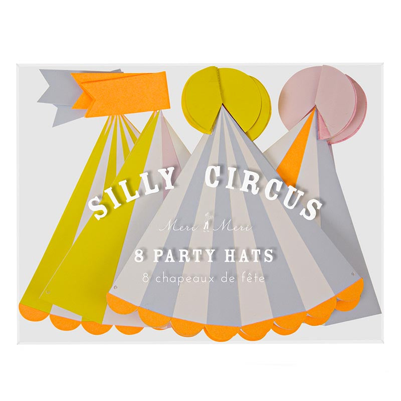 Partyhatter Silly Circus 8 stk.
