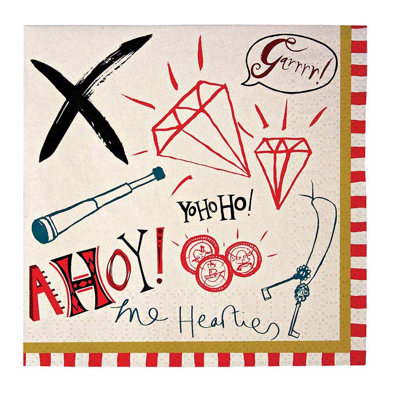 Servietter Pirat 20 stk.