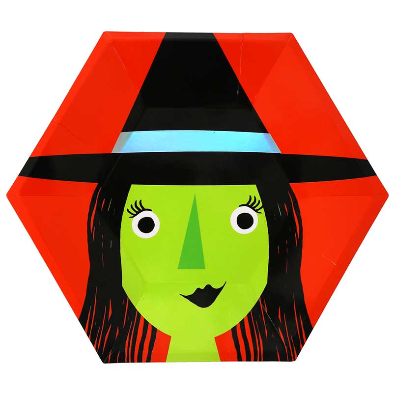 Tallerkener Halloween Assortert Design 8 stk.