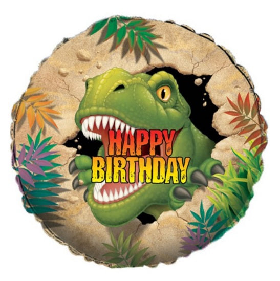 Dinosaurbursdag Folieballong 45 cm