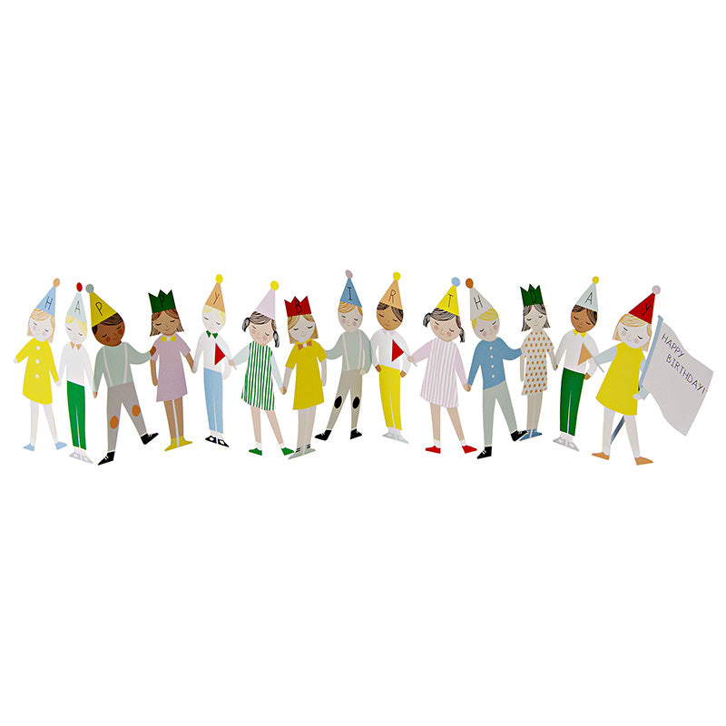 Bursdagskort Festglade Barn Trekkspill