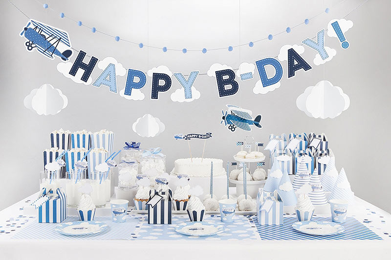 Bokser Blå Striper 6 stk.