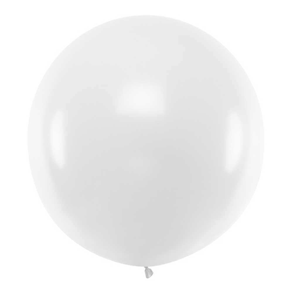 Stor Ballong Hvit Pastell 1 Meter