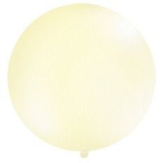 Stor Ballong Krem Metallisk 1 Meter