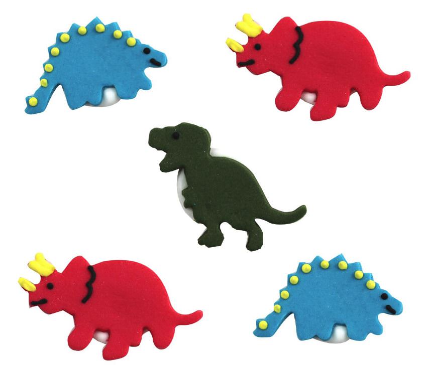 Dinosaur Kakepynt 5 stk