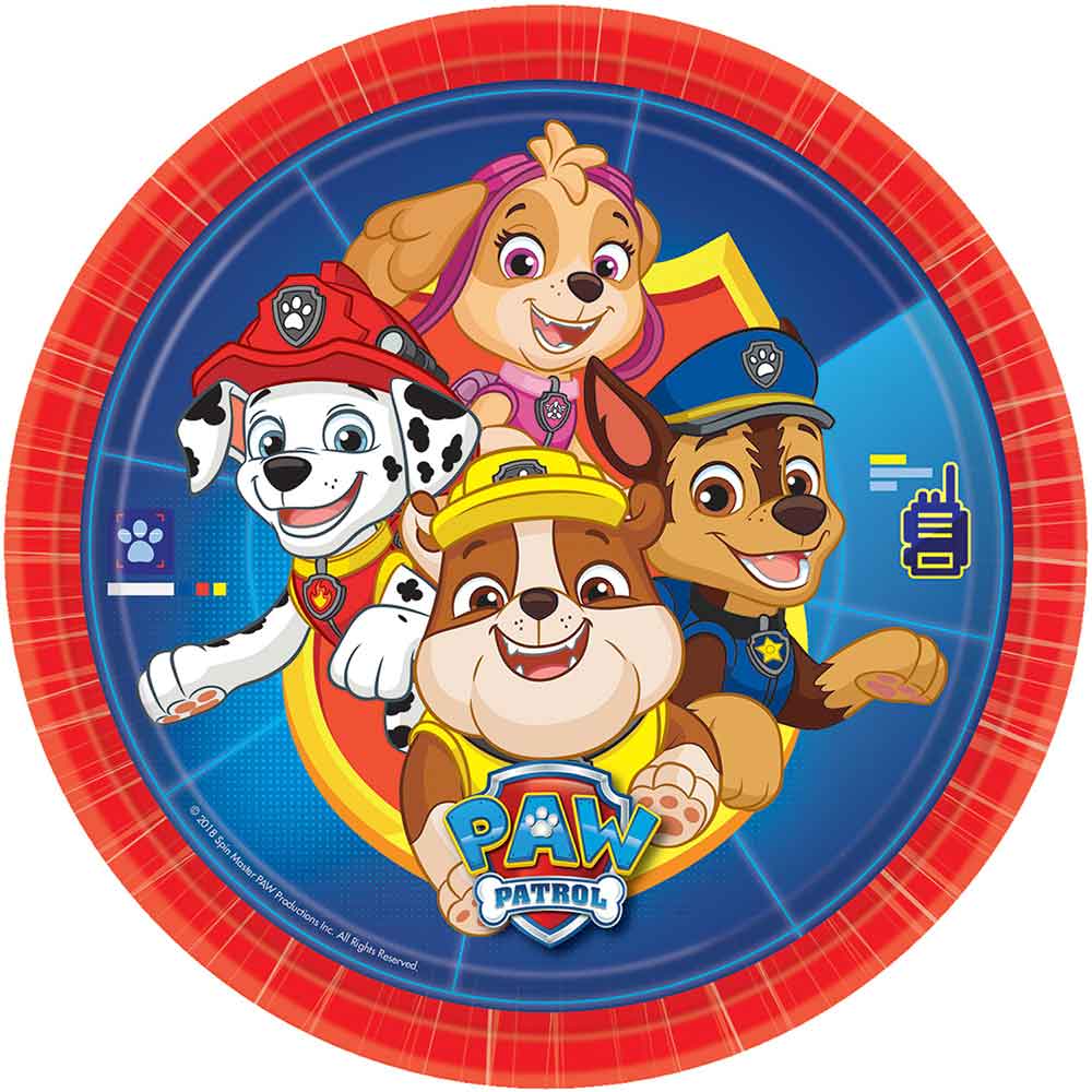 Paw Patrol Tallerken 8 stk.