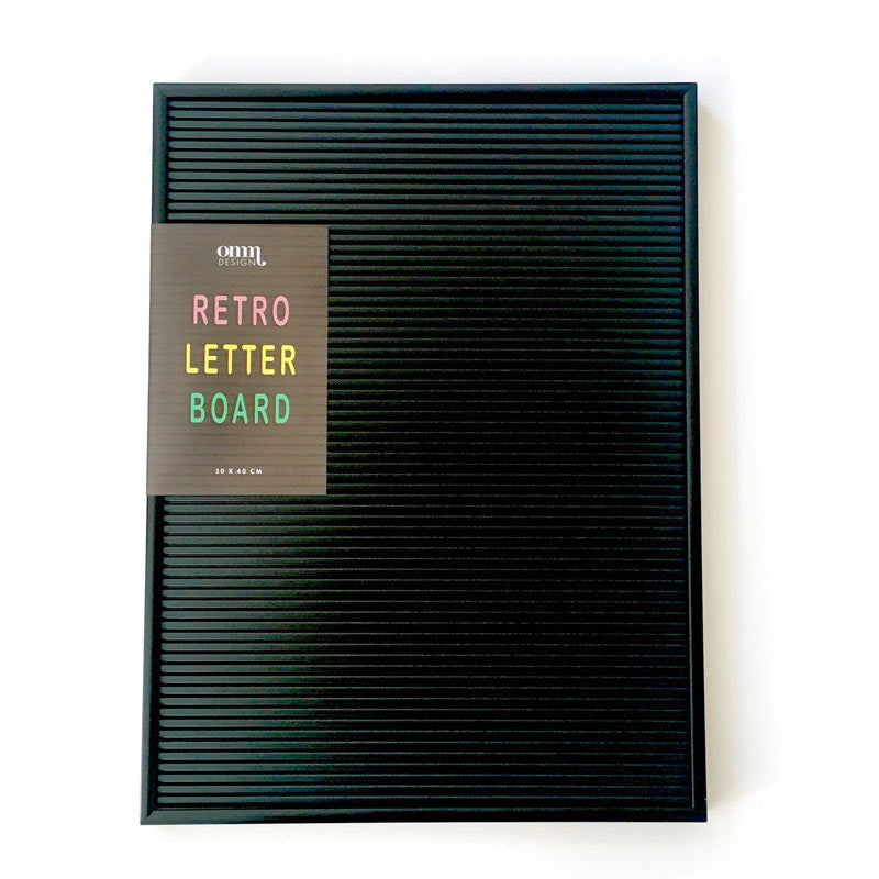 Bokstavtavle Retro 30x40cm