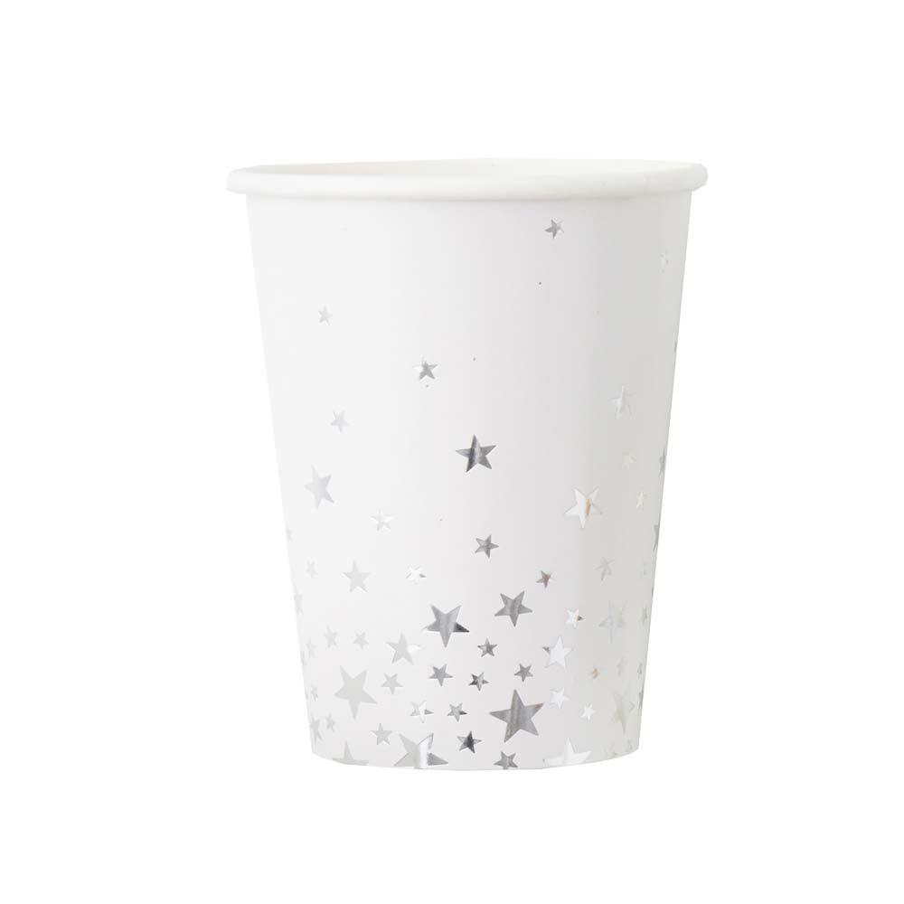 Kopper Sølvstjerner 8 stk.