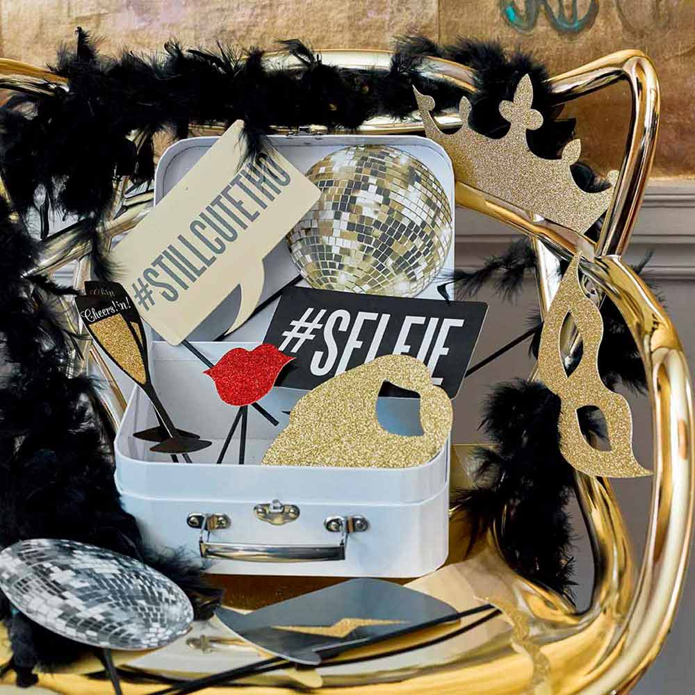 Photo Booth Glitter Props 15 stk