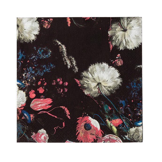 Servietter "Porselen" m. Blomster 20 stk.