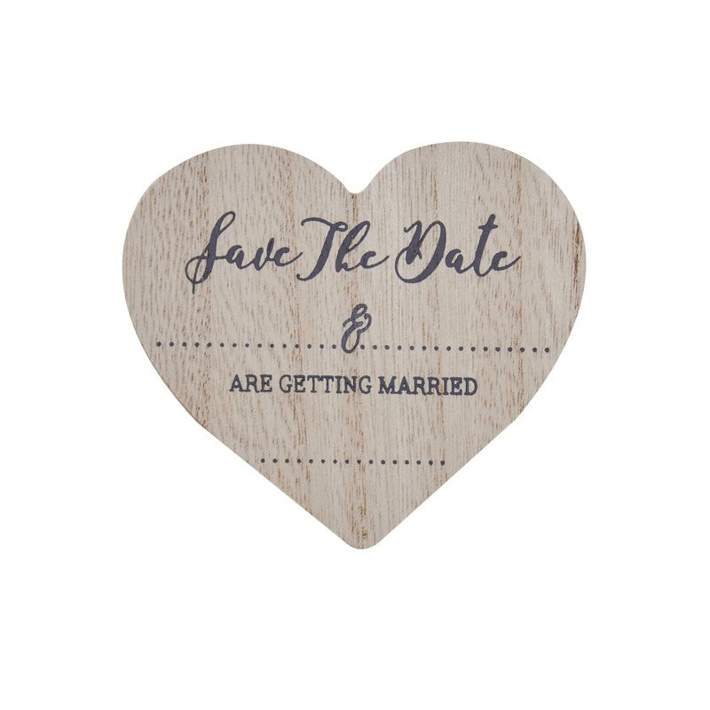 Bryllups invitasjon Magnet av Tre 10 stk.