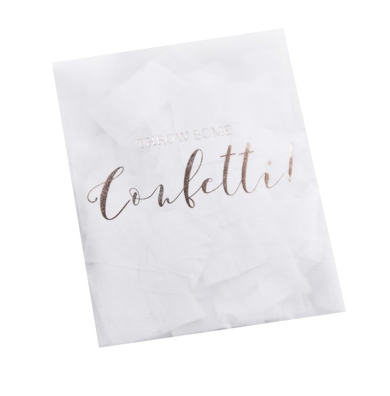 Hvit Konvolutt m. Hvit Konfetti