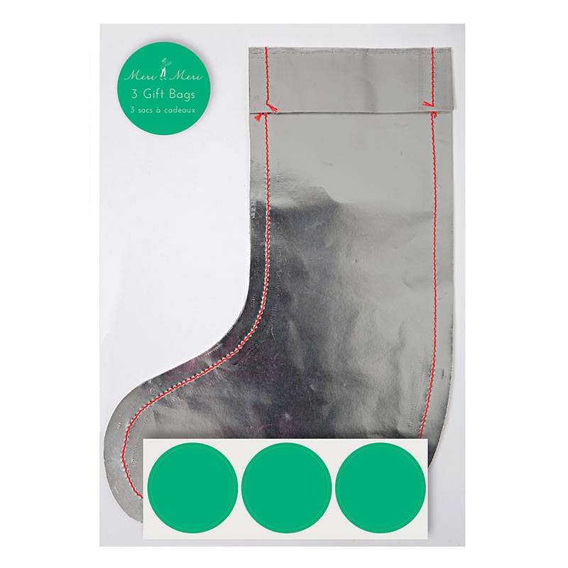 Gaveposer Julestrømpe Små Sølv