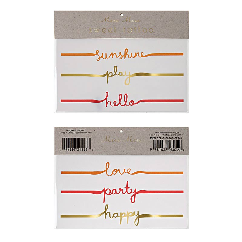 Positive Ord Tatoveringer