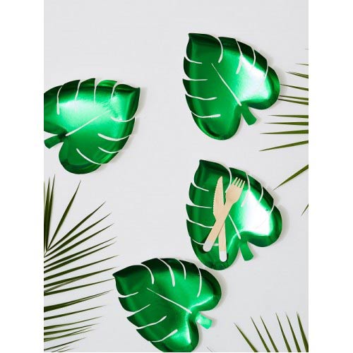 Papptallerken som Palmeblad