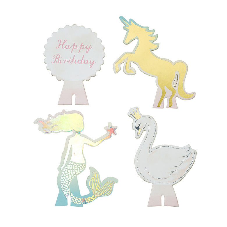 Pastell Cupcake Stand Enhjørning og Havfrue "Bygg din egen"