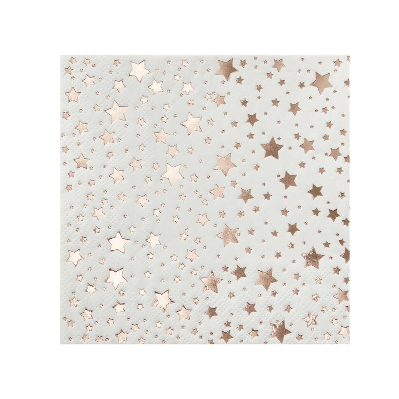 Paper Napkin Cocktail - Foiled - Rose Gold