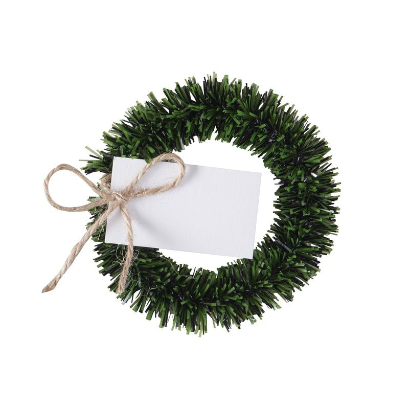 Rustic Christmas Julekrans Bordkortholdere 4 stk. – bilde 2