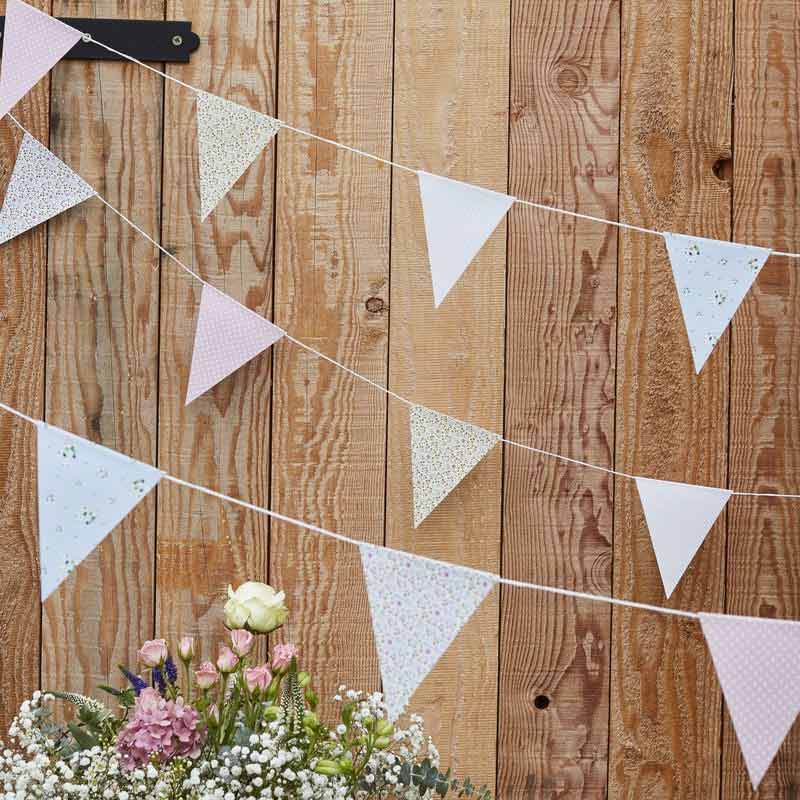 Vimpelbanner Pastell/Blomster