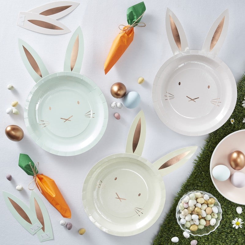 Tallerken Påske m. Kaninører 8 stk.