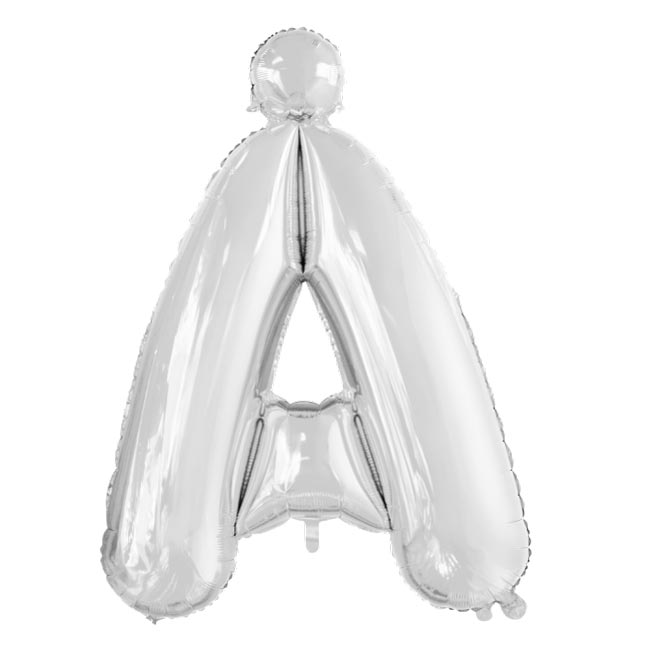 Bokstavballong Sølv 1 m - Å