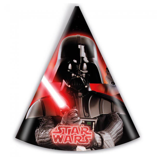 Star Wars Partyhatter 6 stk.