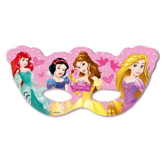 Disney Prinsesse Rosa Masker 6 stk.
