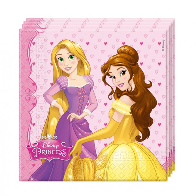 Disney Prinsesse Rosa Servietter 20 stk.