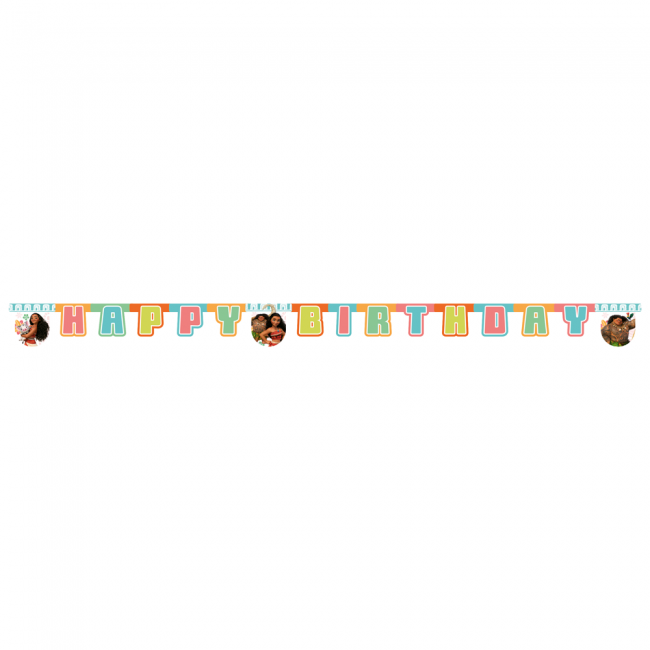 Vaiana Happy Birthday Banner