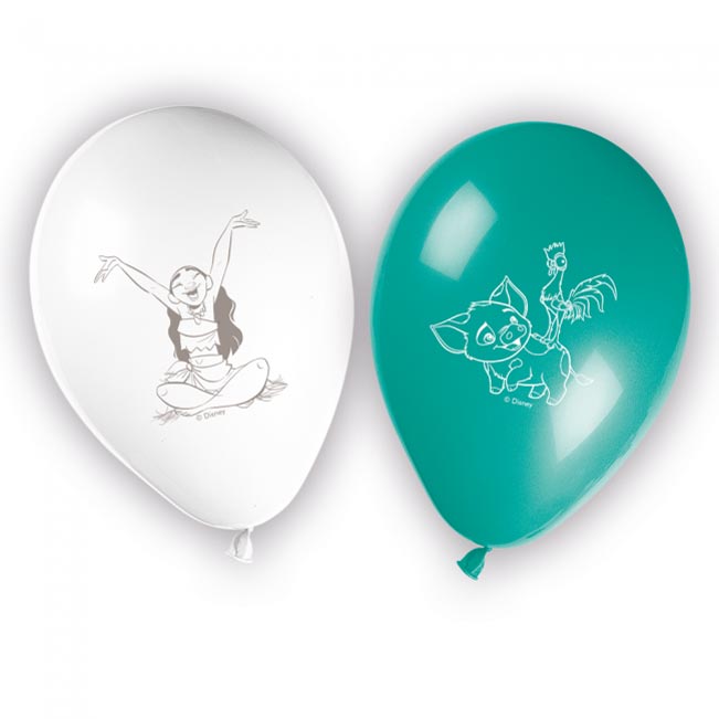 Vaiana Ballonger 8 stk.