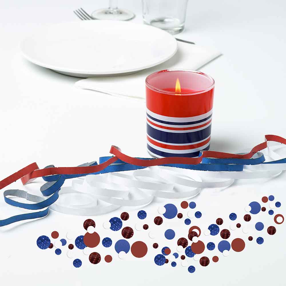 Konfetti Rød/Hvit/Blå