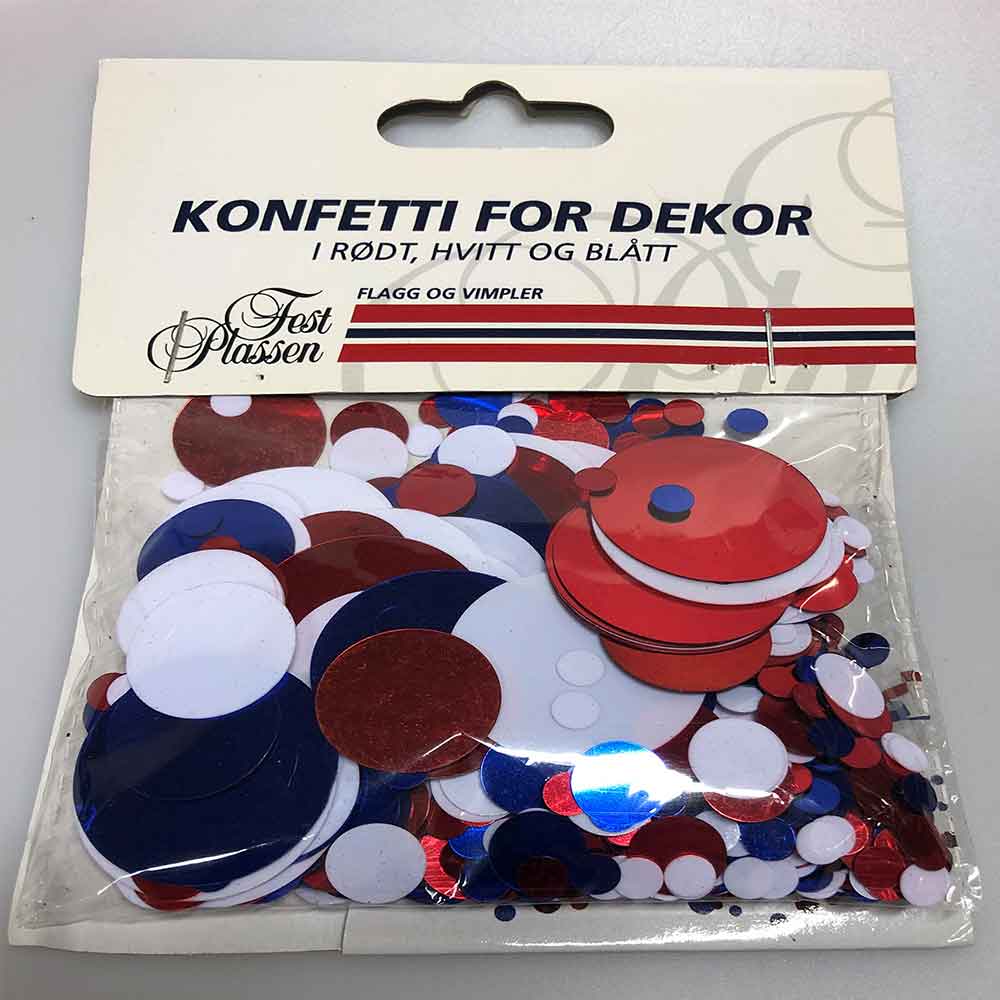 Konfetti Rød/Hvit/Blå