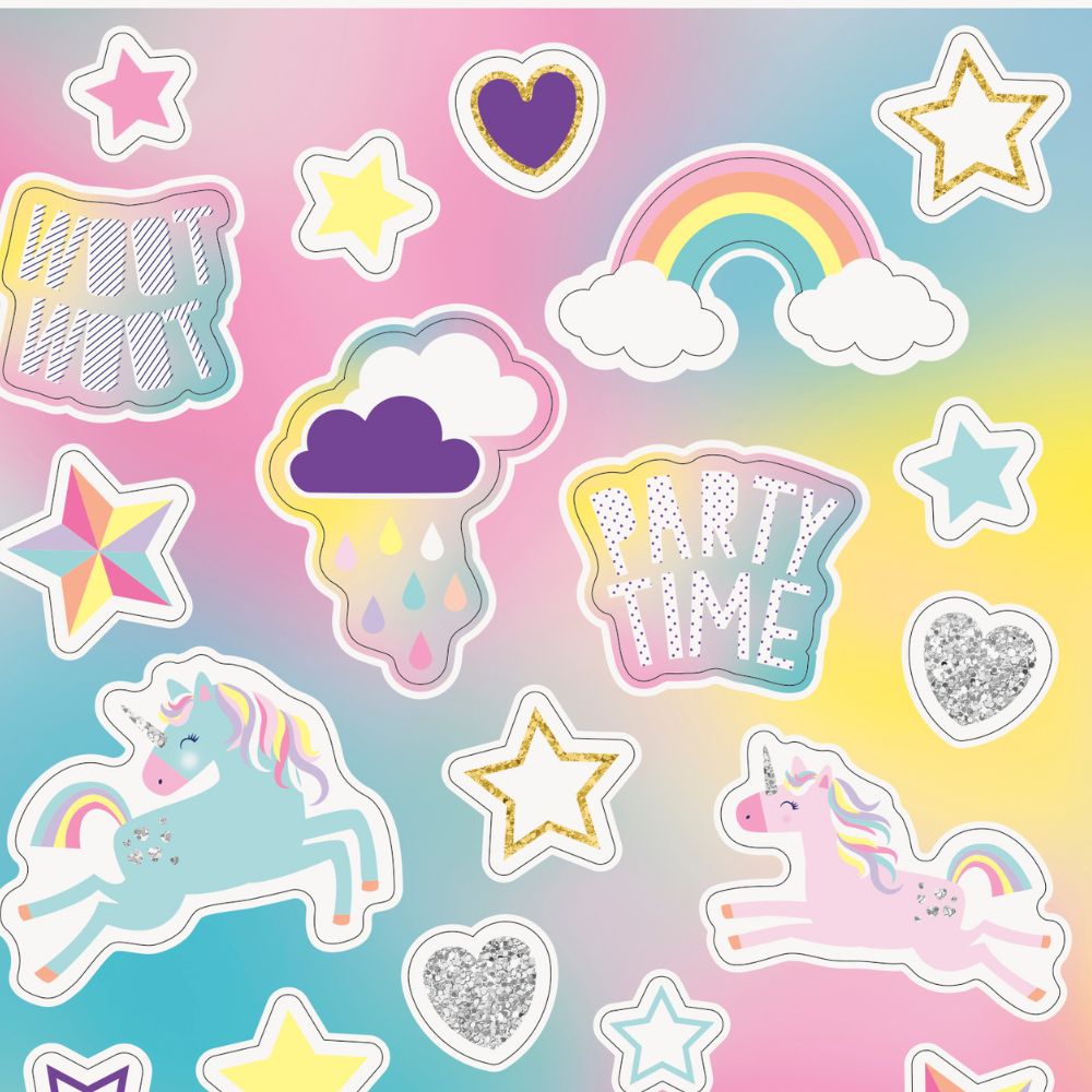 Enhjørning Drøm Klistremerker 92 stk