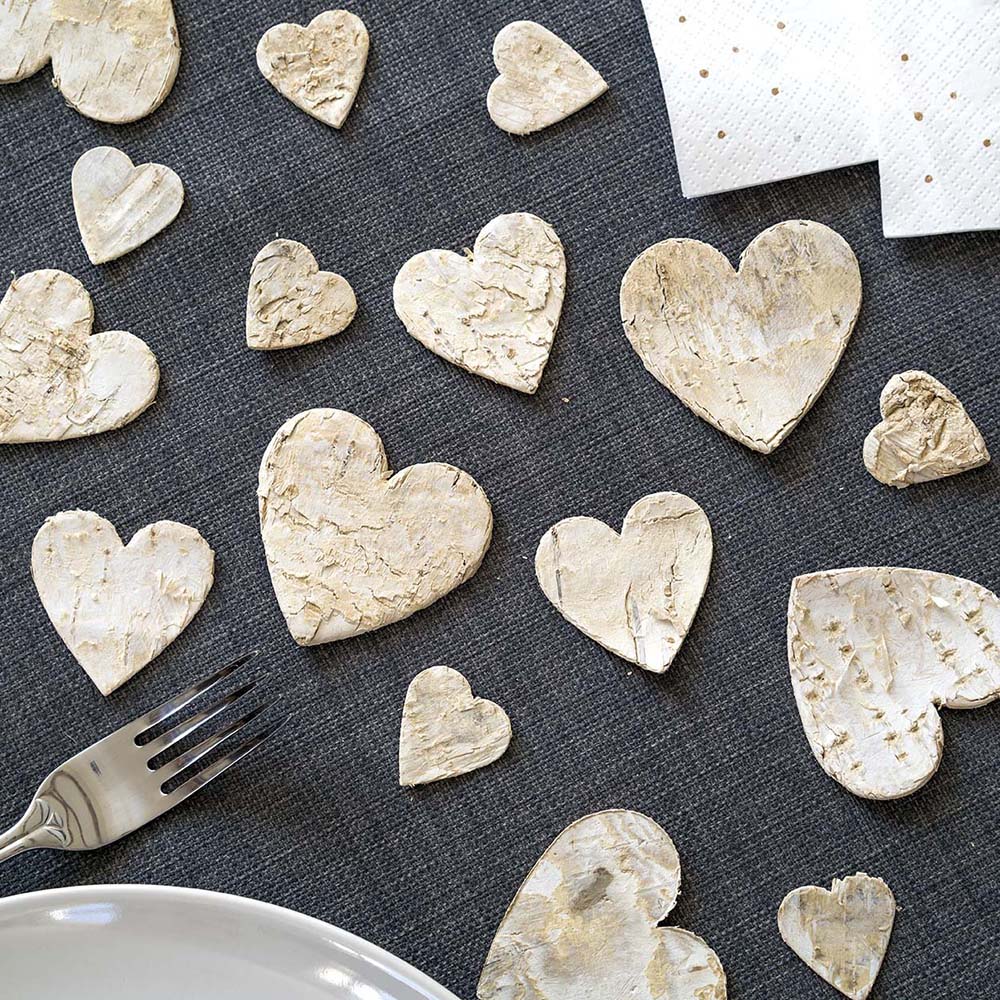 Bordpynt Hjerter i Tre